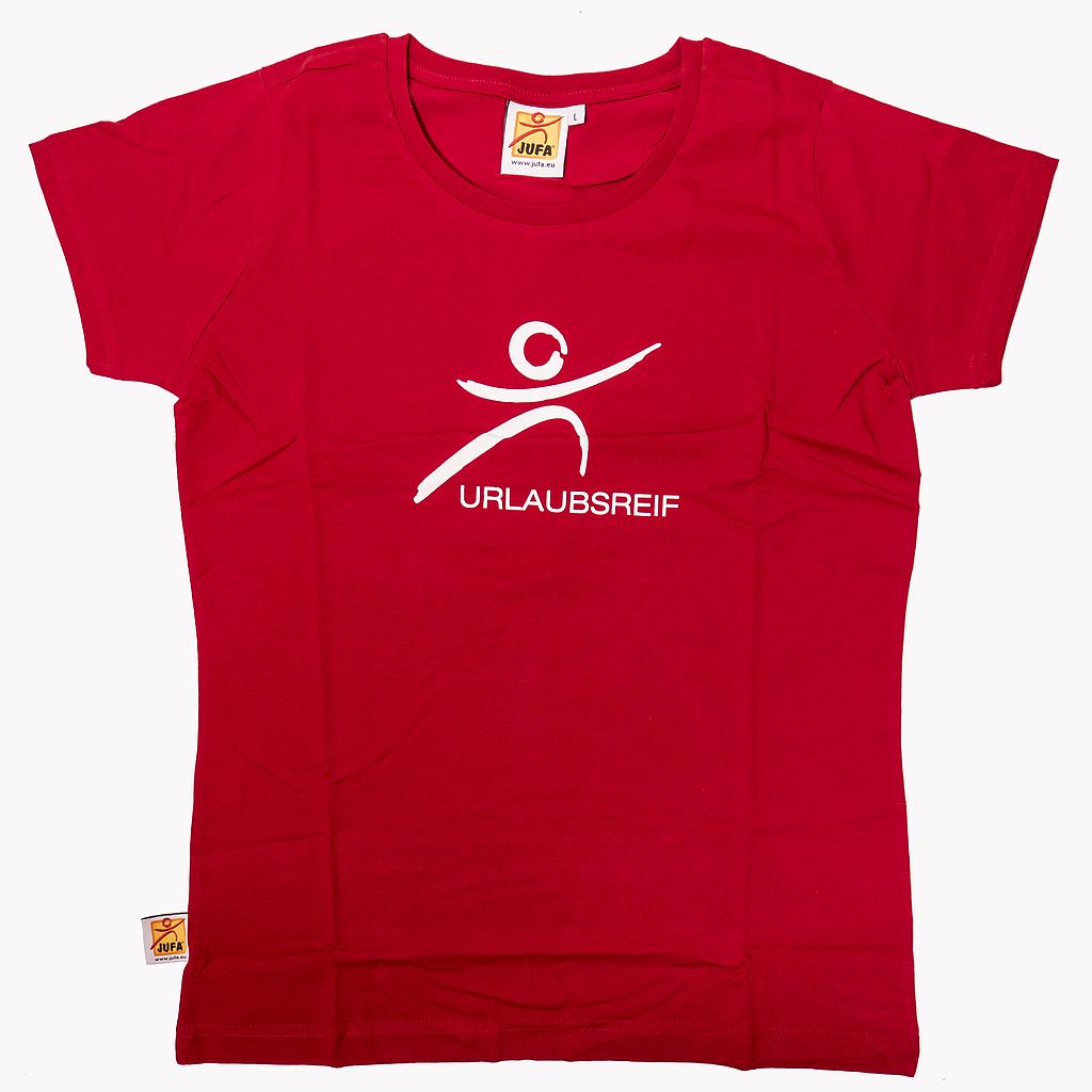 M4233 T-Shirt Damen "Urlaubsreif" L (rot)