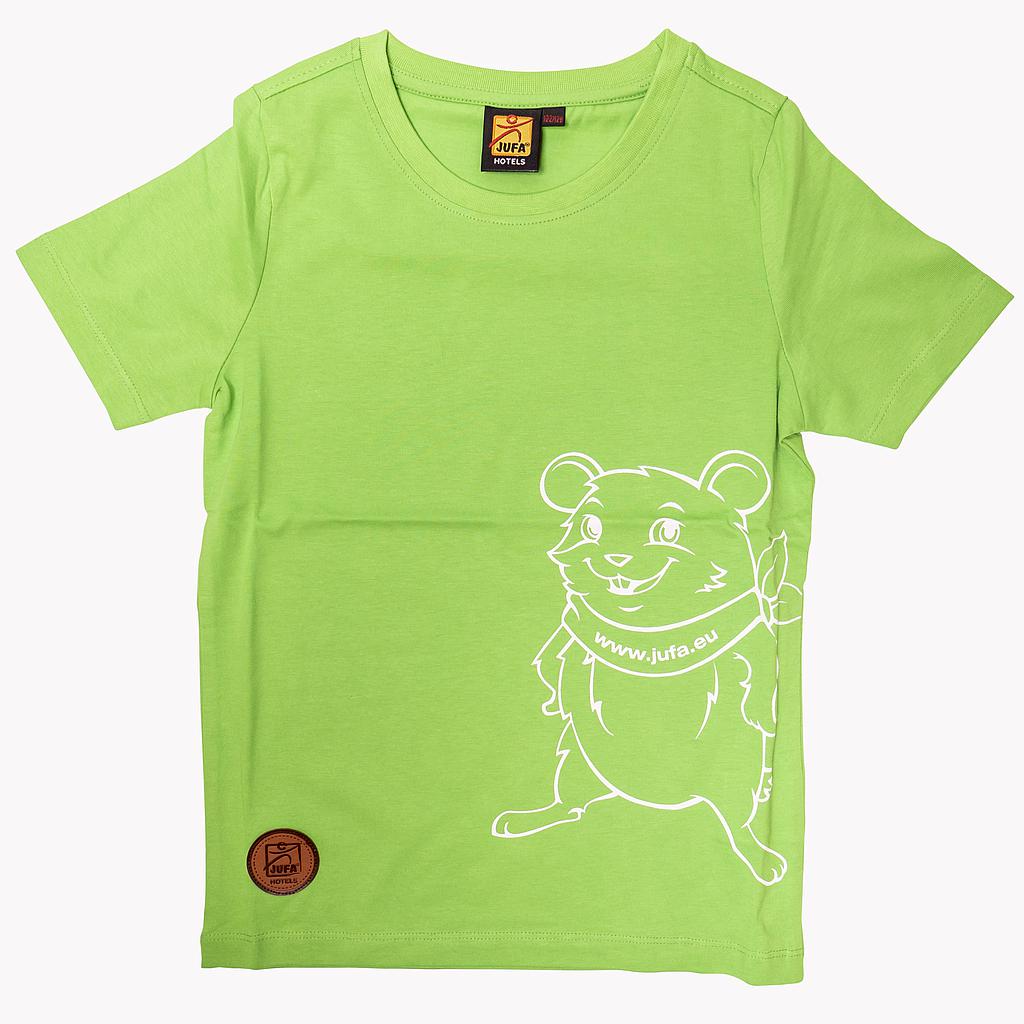 M4314 T-Shirt Kinder "Hamster" 134/140 (grün)