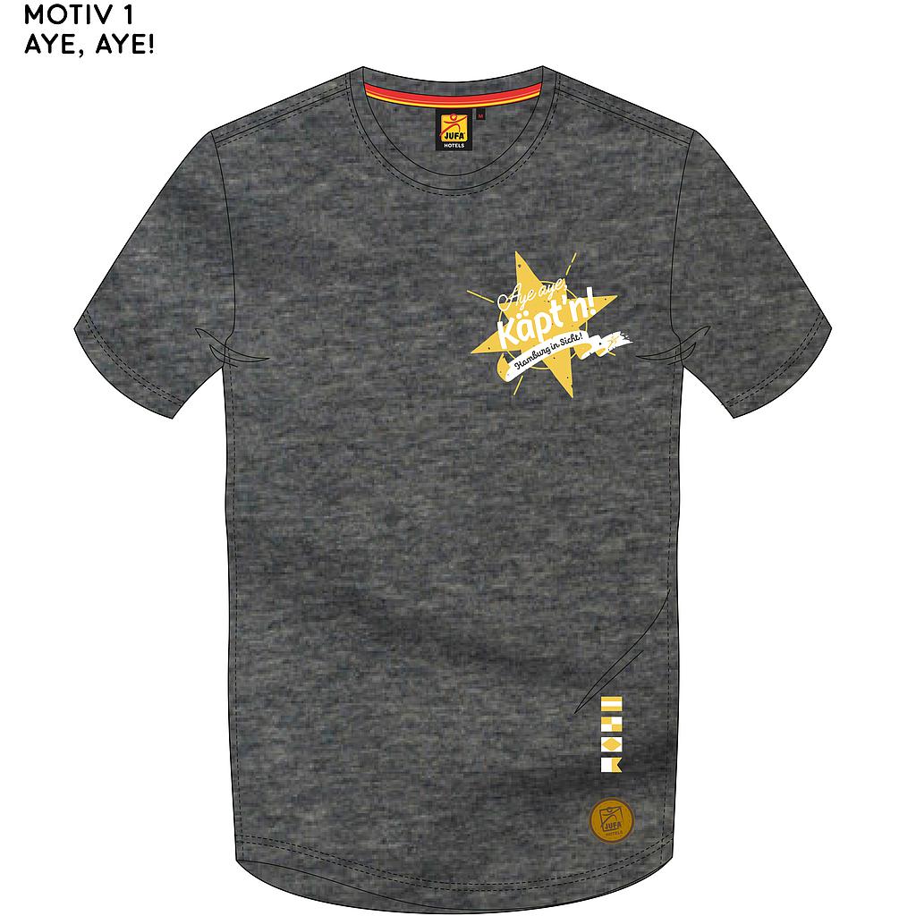 M4411 T-Shirt "HAM" Damen grau S