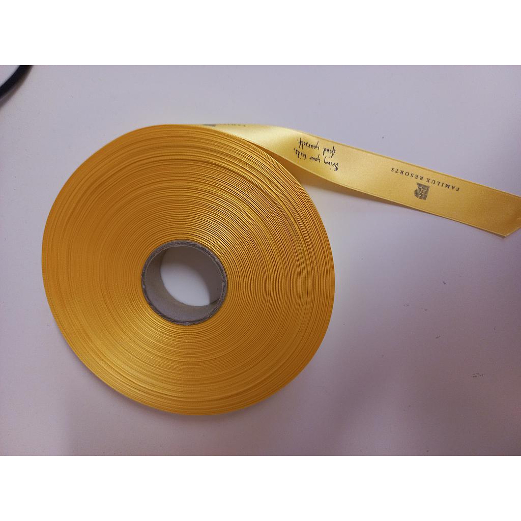 66-1016 Satinband gelb (1 Packung mit 5 Rollen)