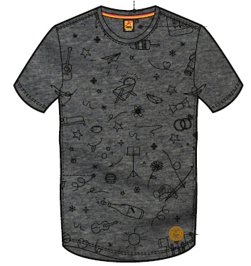 M4104 T-Shirt Herren GOTS XL in grau